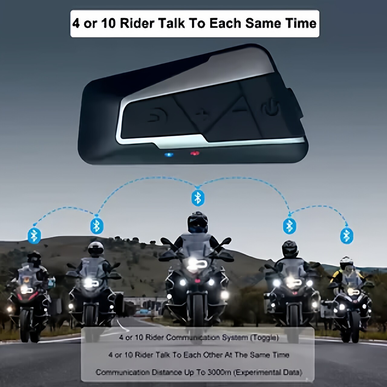 户外骑行PHXIN全盔通用内置无线蓝牙耳机T9高音质音乐长巡航降噪