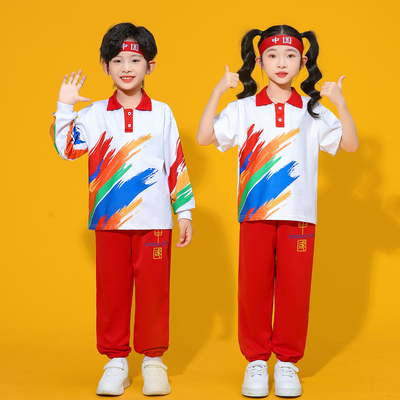 儿童合唱演出服中小学运动会服装
