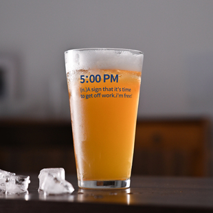 啤酒杯 原创啤酒杯大容量精酿啤酒杯品脱杯钢化玻璃果汁杯 5PM