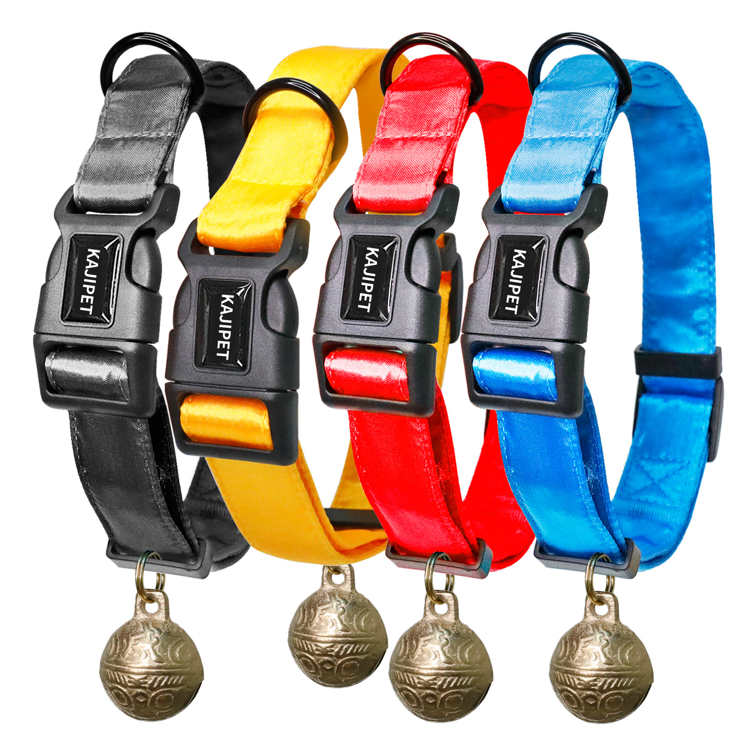 狗牵绳铜铃铛项圈法斗遛狗金毛比熊中大型犬颈脖圈牵引绳宠物用品