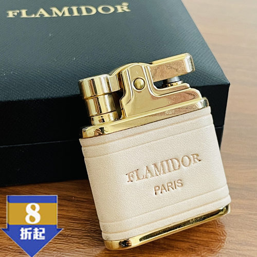 品牌源自法国FLAMIDOR欧式手工皮机身个性超薄打火机经典煤油火机
