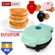 迷你早餐机爱心形圆形华夫机欧规220v美规110v圆饼机waffle maker