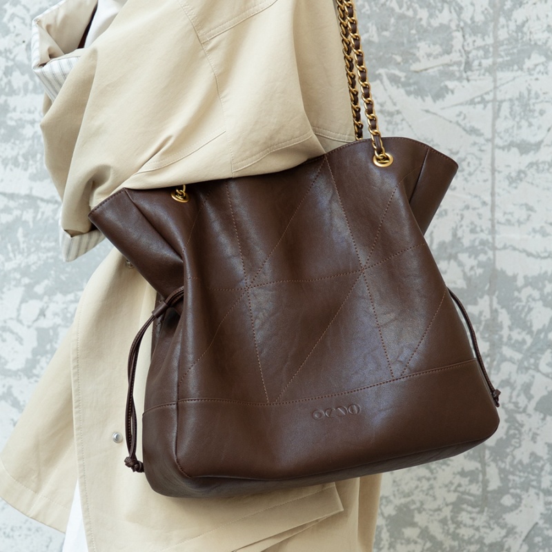 欧米OMI2025秋冬款真皮链条包
