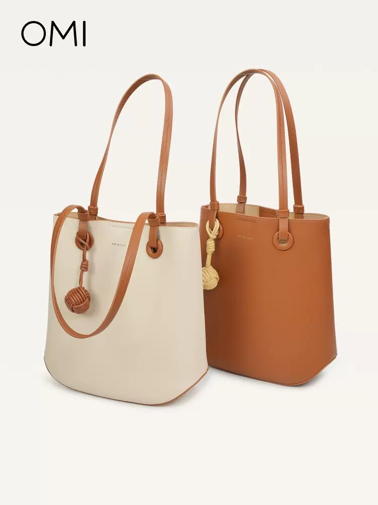 欧米omi女包2023新款通勤单肩大包高级质感时尚大容量手提托特包
