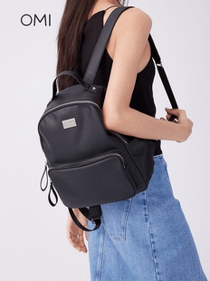 欧米OMI双肩包女2024夏新款时尚大容量旅行宝妈上班轻便女士背包
