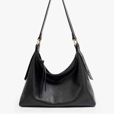 欧米OMI高级感头层牛皮hobo包