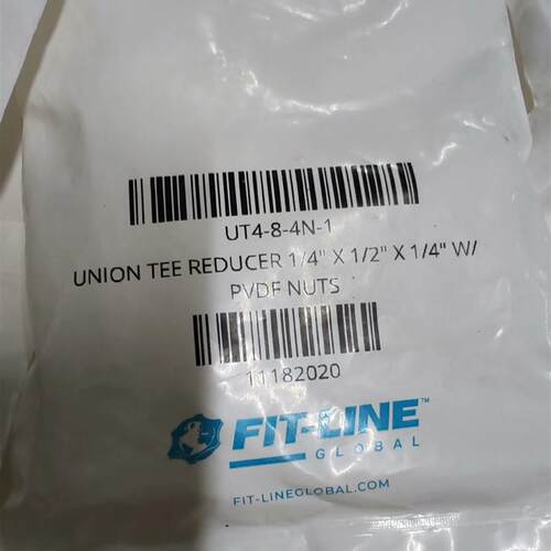 PFA全新进口FIT-LINE三通UT4-8-4N-1扩口