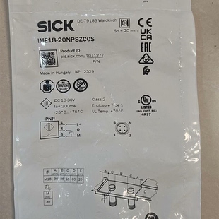西克接近开关IME18-20NPSZC0S订货号  107