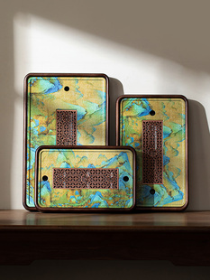 空蝉 柯木抽屉式茶盘茶具托盘茶海储水排水干泡台家用实木茶台