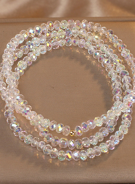 奥地利水晶多层手链女款轻奢精致