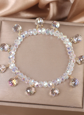 轻奢超闪高级感水晶手链网红同款