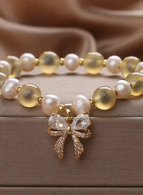 小众设计天然淡水珍珠手链高级感