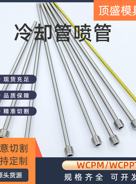 模具运水针WCPM2/3/4WCPPT2/3/4运水管直锥螺纹不锈钢铜冷却喷管