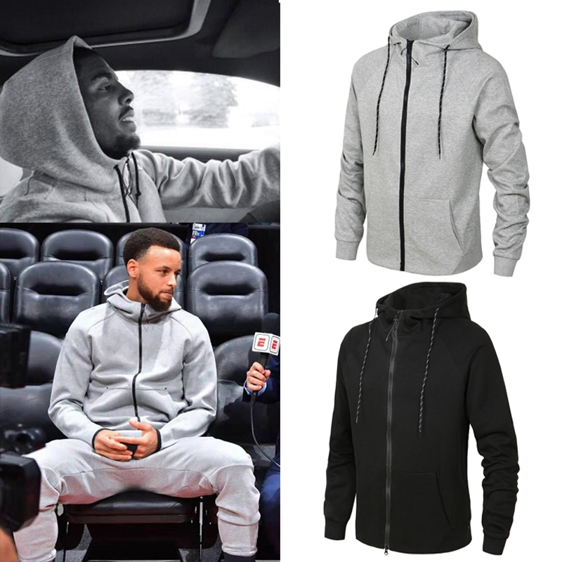 男冬加绒训练健身休闲运动外套