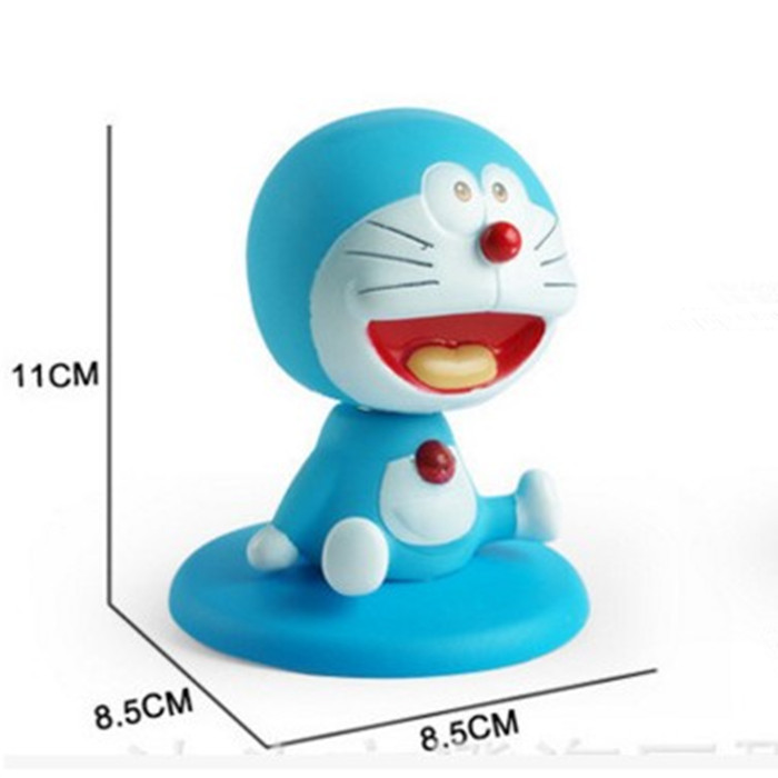 摇头蛋糕摆件美国队长KT叮当猫蛋糕摆件儿童卡通车载摇头玩偶包邮