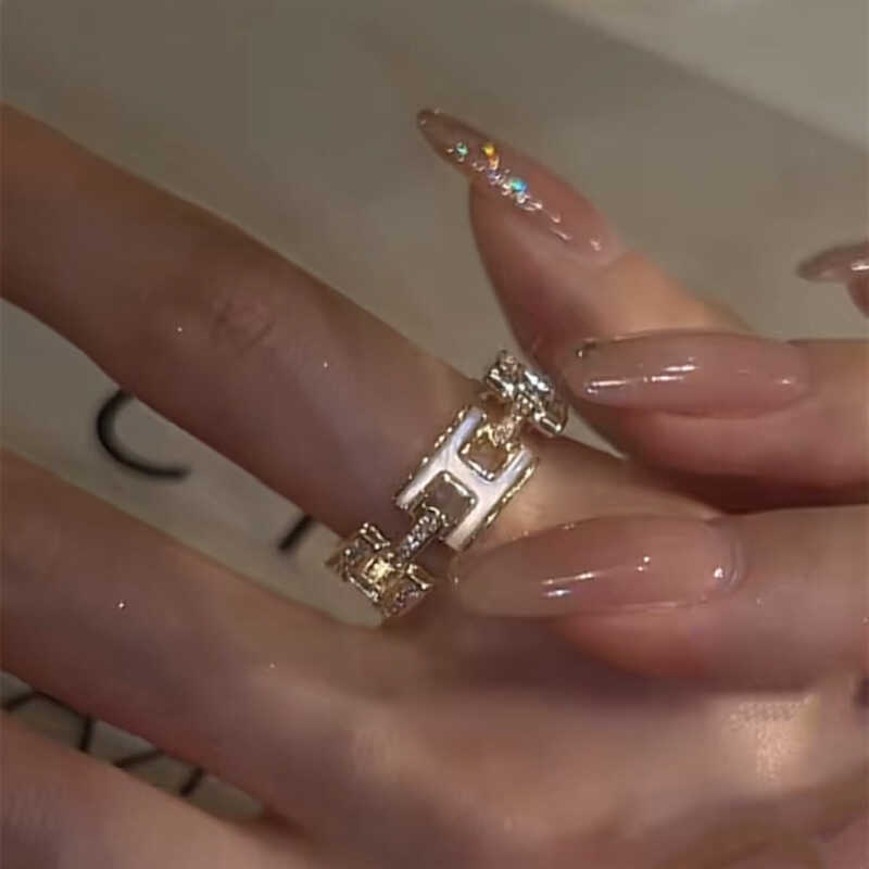 女日韩时尚气质戒指不掉色