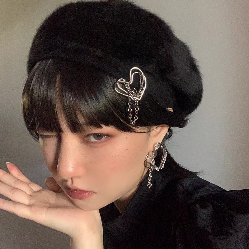 欧美钛钢个性流苏耳环耳环简约