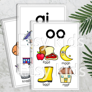 Phonics英语教师自然拼读卡片英语启蒙单词卡片