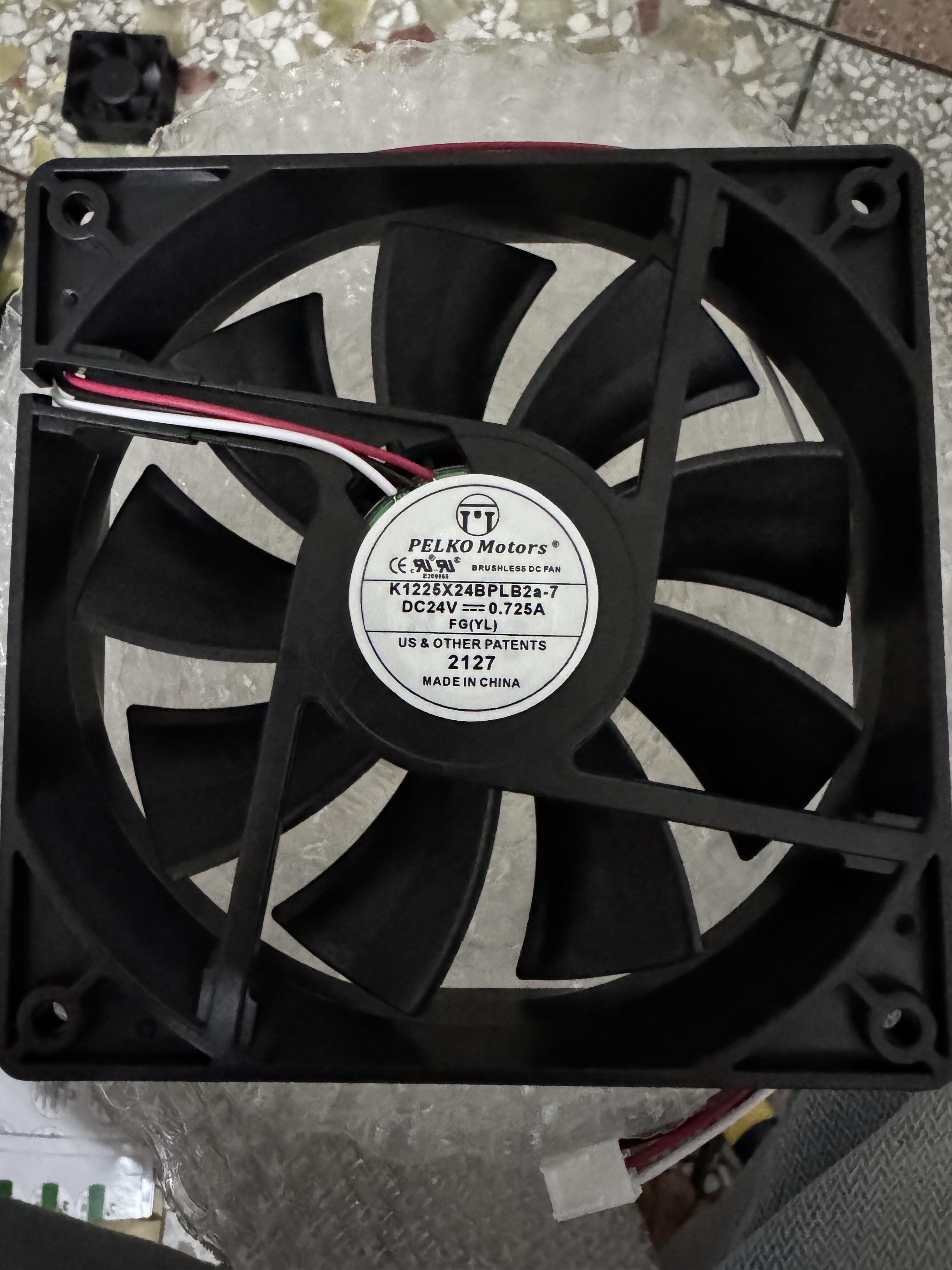 K1225X24BPLB2a-7 24V 0.725A 12025 12CM变频器风扇