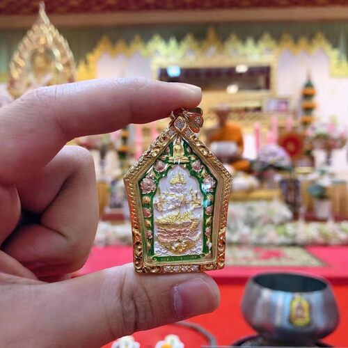 龙婆雨水2556限定编号莲花骑凤四面神四面佛 掩面送链