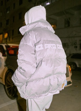 C14online 冬季新款国潮牌街头短款羽绒服男宽松加厚情侣装外套