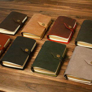 活页记事本tn手帐本 旅行者笔记本日记本 欧式 真皮复古手工牛皮本