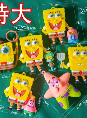 tjtj二号收藏手办海绵宝宝系列盲盒手办玩偶创意可爱小礼物