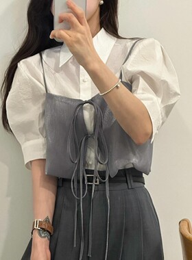 韩国ins夏日 穿搭shen器 吊带背心