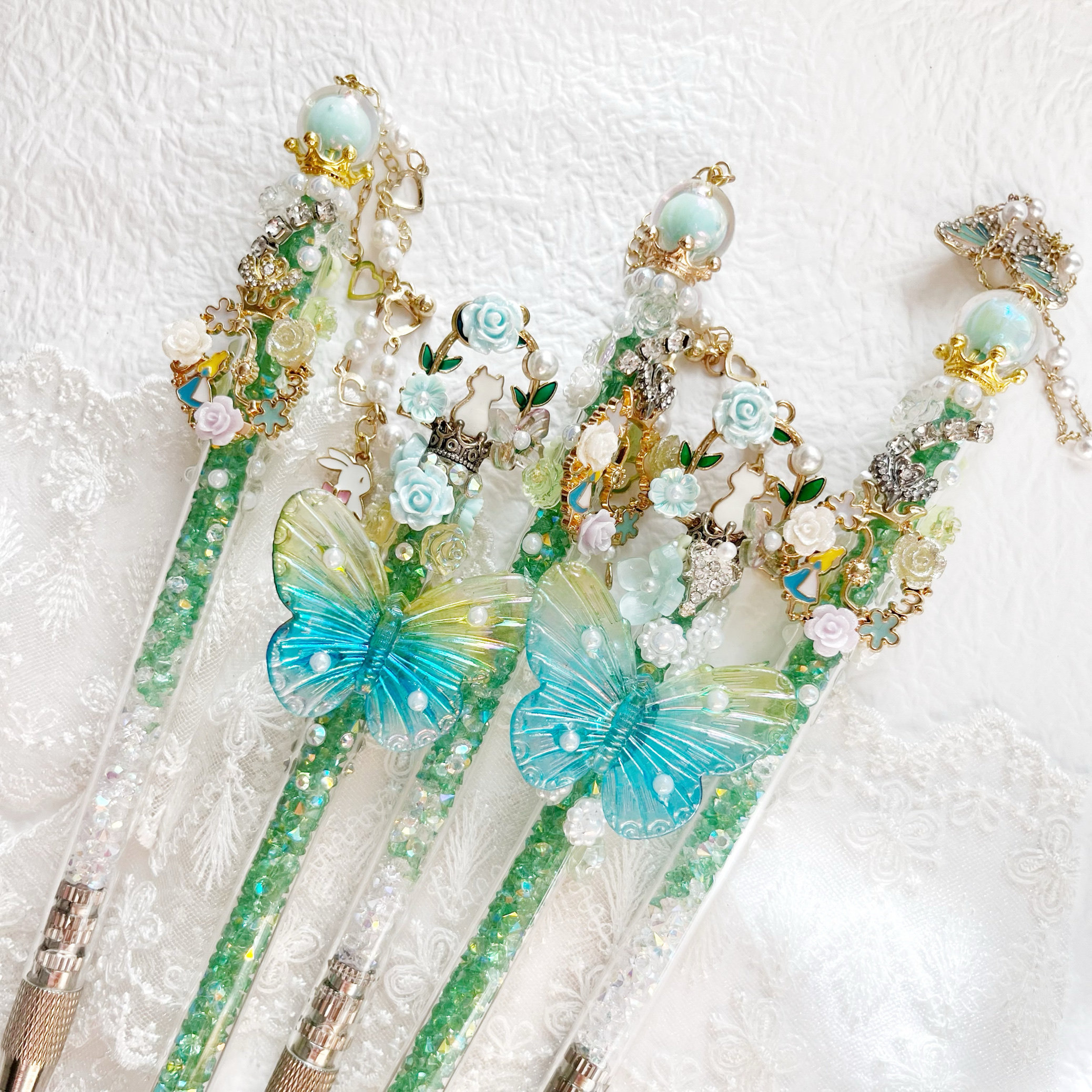 语萌原创设计 春来系列碎钻碎石笔刀手帐笔刀拆快递刀可替换刀片