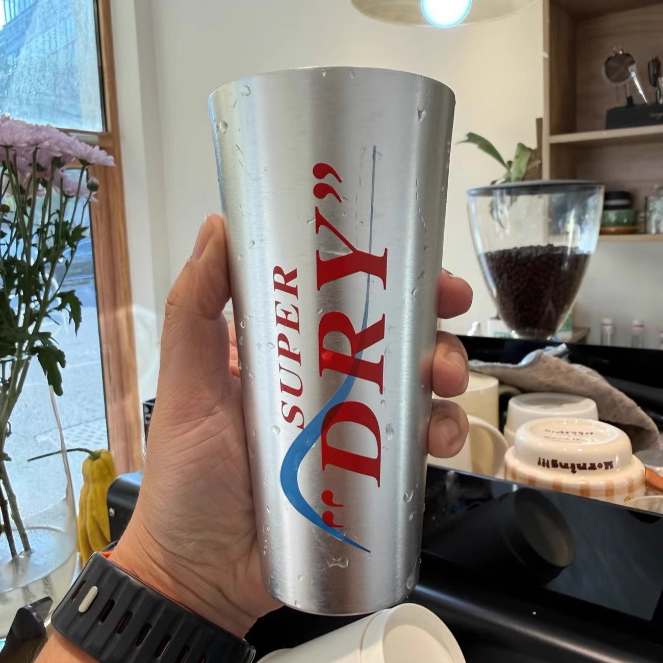 朝日辛口超爽低温变色啤酒杯