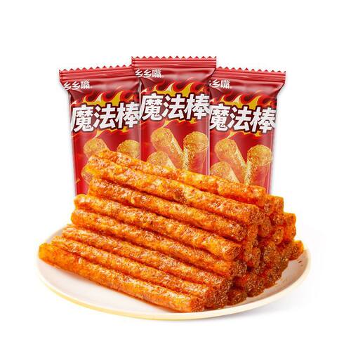 乡乡嘴20g魔法棒辣条香辣追剧夜宵零食湖南特产经典湖南辣