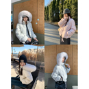 90白鸭绒短款 粉色立领 羽绒服 新增收腰毛领版 好穿冠军贝果新色