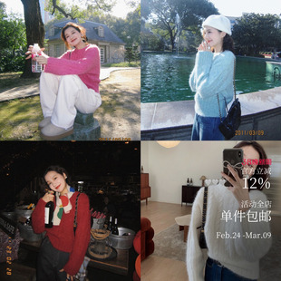 秋日来信 从早秋就开始灿烂 颜色质感美晕！高比例羊驼毛衣半高领