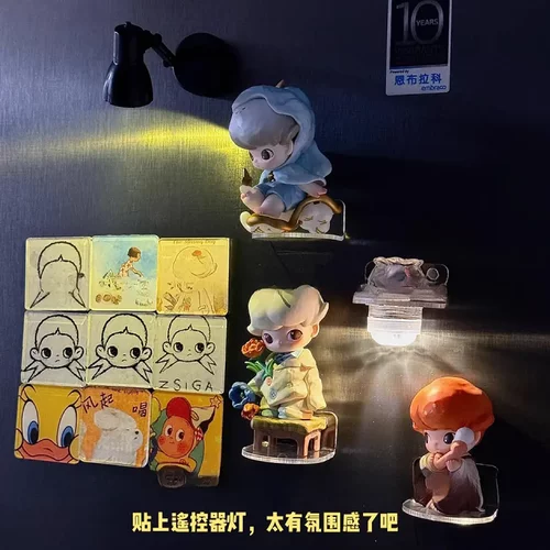 盲盒底座上墙壁挂冰箱贴磁吸dimo