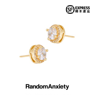随机焦虑RA 「THE GEM」宝石耳钉  欧美街头潮流首饰