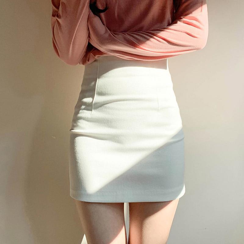 秋冬季新款白色半身裙女