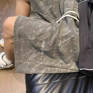 短裤 宽松潮牌运动潮流裤 男夏季 五分裤 子 中裤 清仓捡漏刺绣休闲新款