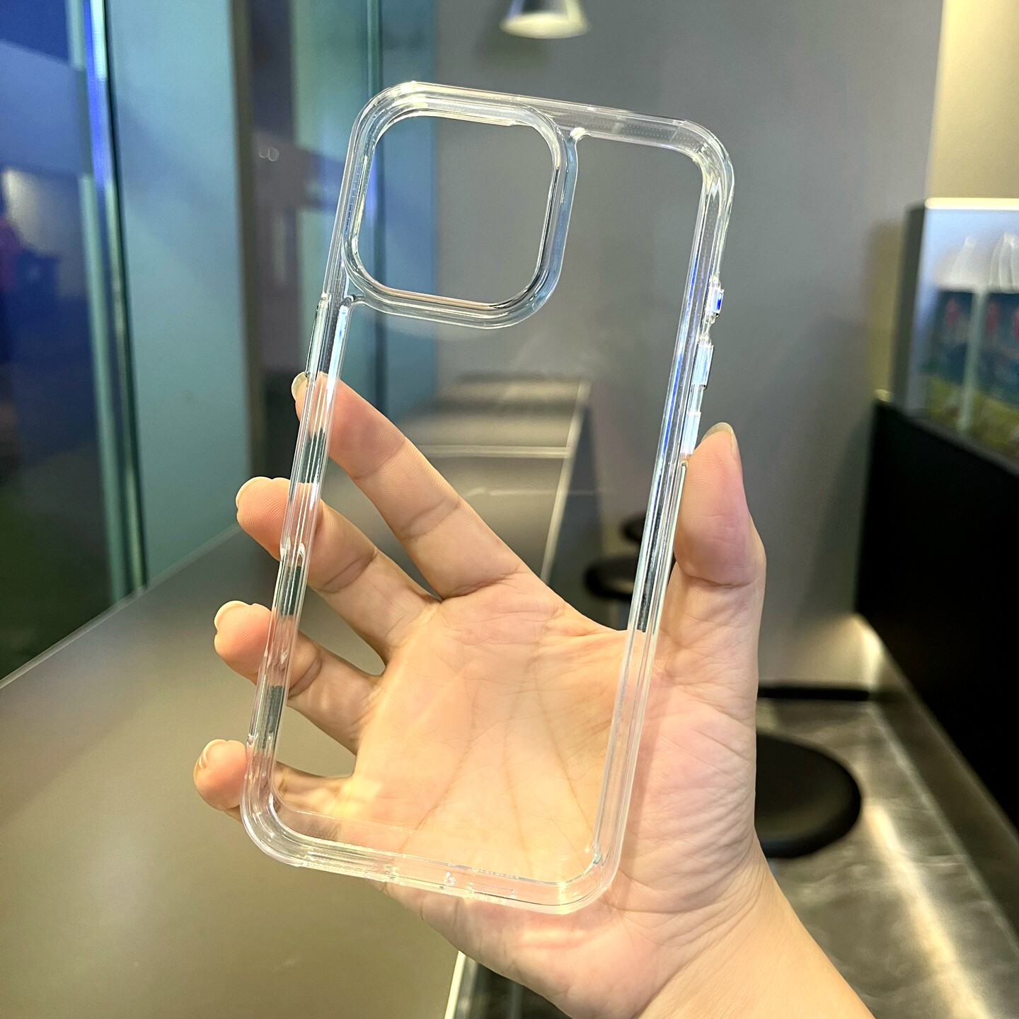 高透适用苹果16/17promax手机壳iPhoneAir简约ip13/12透明15/14全包边11P滴胶7/8Plus凹槽Xs/XR大孔se3/2