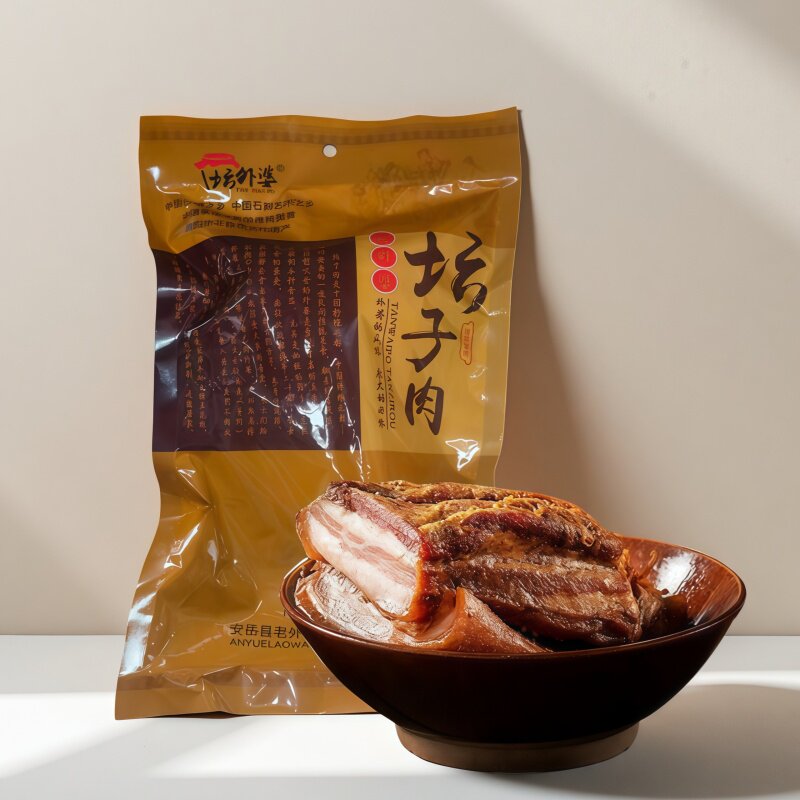 坛外婆安岳坛子肉500g袋装五花肉猪肉脯咸香味 资阳特产美食