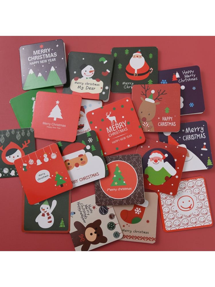 mini christmas card small greeting wishing cards 迷你小贺卡
