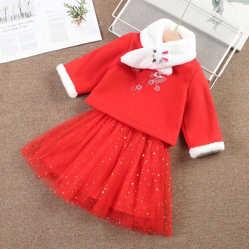 女童外套秋冬款加厚汉服中国风超仙儿童古装毛呢两件套新款小童装,童装/婴儿装/亲子装,汉服,淘宝优惠券,粉丝福利购,淘宝优惠卷