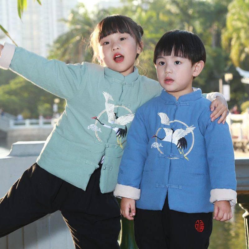 中国风男童汉服加棉棉衣民族风女童新年唐装宝宝拜年服加绒阔腿裤,童装/婴儿装/亲子装,唐装,淘宝优惠券,粉丝福利购,淘宝优惠卷