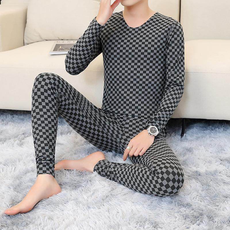 男士无痕低领德绒保暖内衣青年冬季圆领双面加绒打底秋衣秋裤套装,男装,其他套装,淘宝优惠券,粉丝福利购,淘宝优惠卷