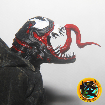 StrangeToys 12寸1:6 非HT Hottoys 3atoys蜘蛛侠反派 毒液头雕A