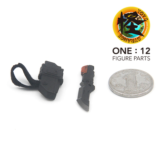 VTOYS X BMS 6寸1/12可动人偶 赛博朋克罗宾 豪华版 匕首绑腿散件