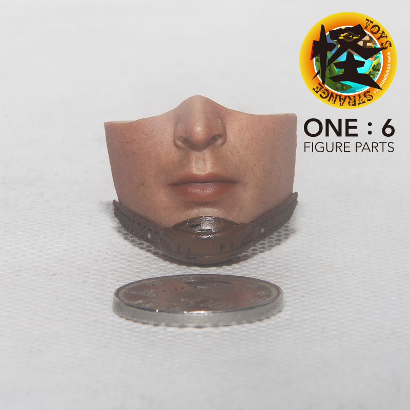 HOTTOYS HT 12寸1/6美国队长3 内战美队  头盔头 替换脸嘴型 散件