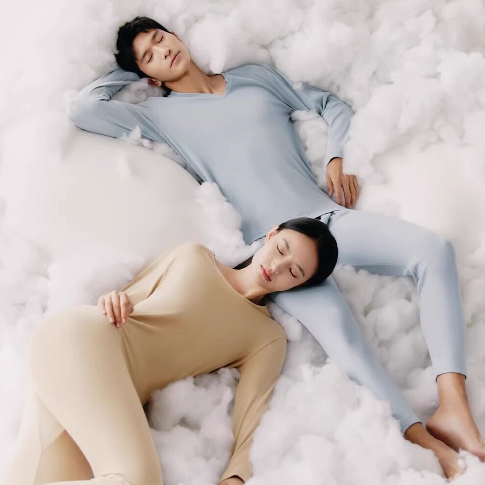 三枪秋冬保暖棉绒感秋衣秋裤套装