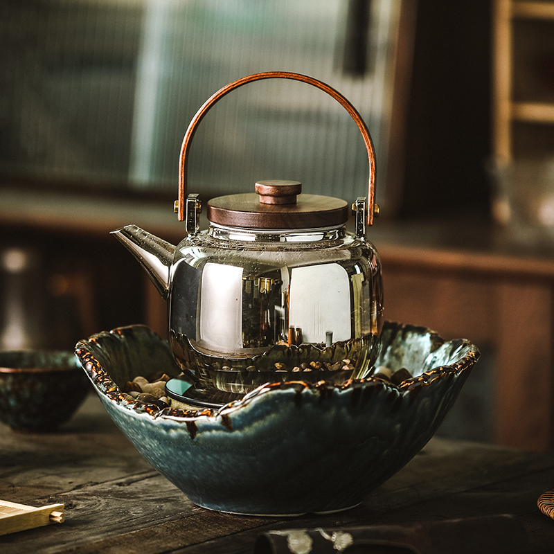 古舍电陶炉智能静音茶炉小型家用日式泡茶煮茶器套装玻璃茶壶专用