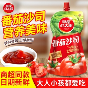 草原红太阳番茄沙司沙拉酱儿童番茄酱家用薯条意大利面酱汁调味料