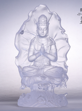 琉璃荷叶观音观自在菩萨